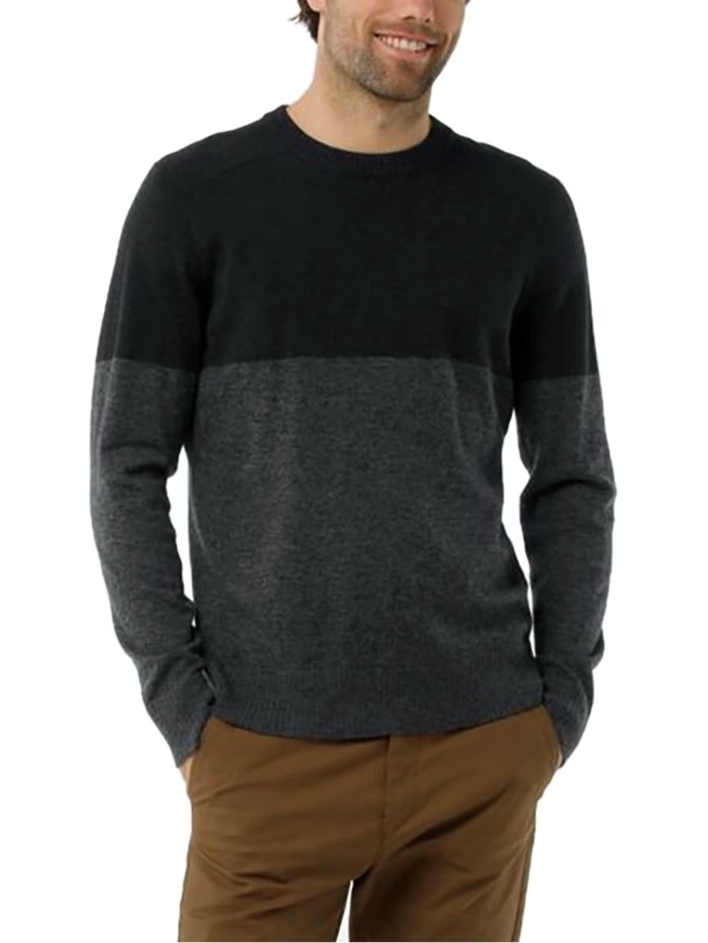 Smartwool Men's Sparwood Colorblock Merino Wool Blend Crewneck Sweater XL